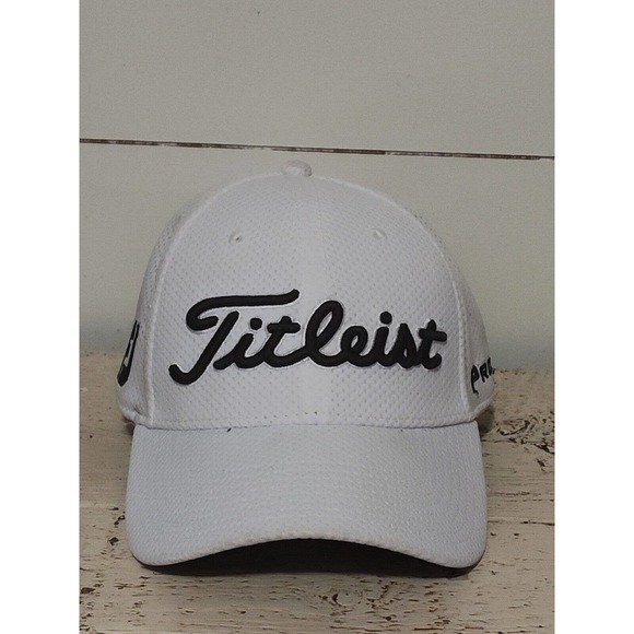Titleist FJ Footjoy Pro V1 Golf Hat Cap Fitted Mesh Stretch fit Sz S/M - Picture 1 of 13